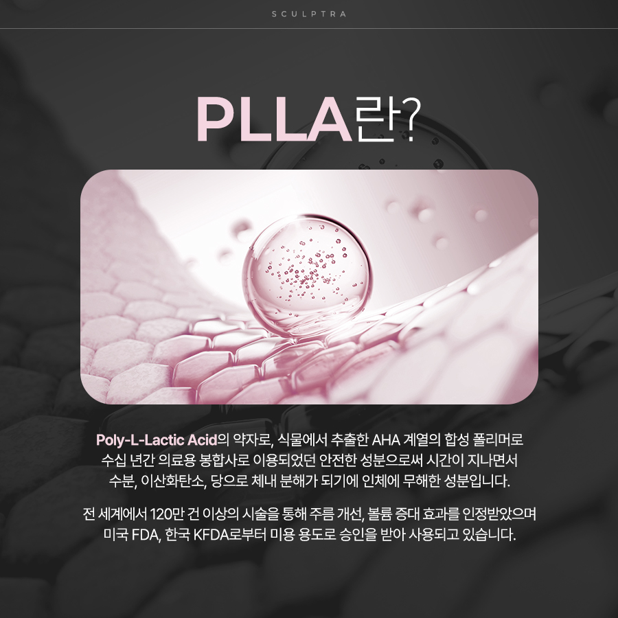 PLLA 성분의 특성과 스컬트라 콜라겐 자극 원리