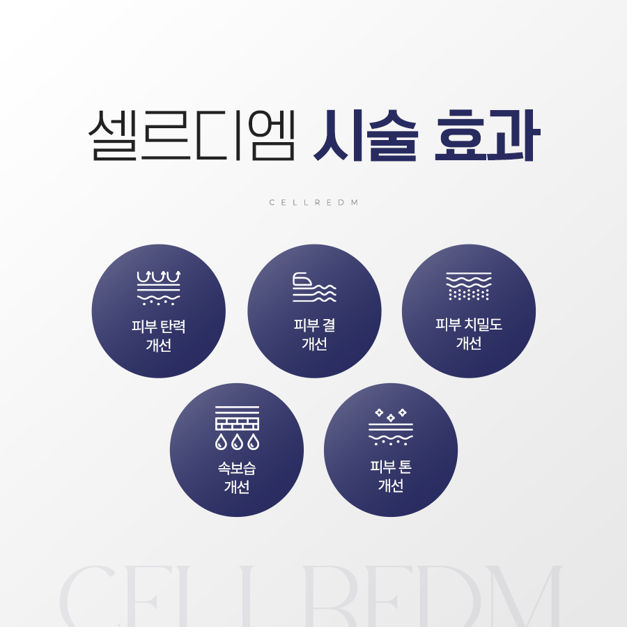 청담셀르디엠 피부 탄력 피부결 보습 개선